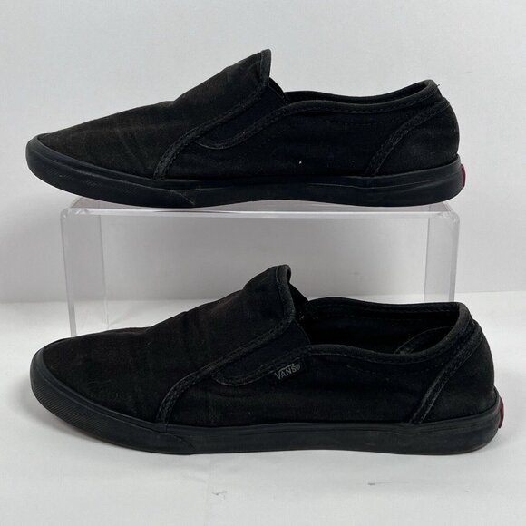 Vans Black Sneakers Sleek Slip-On Comfort - Picture 8 of 9